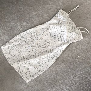 Cute little white polka dot dress